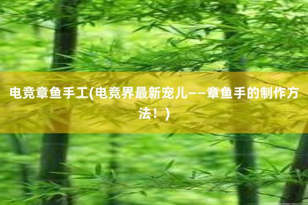 电竞章鱼手工(电竞界最新宠儿——章鱼手的制作方法！)