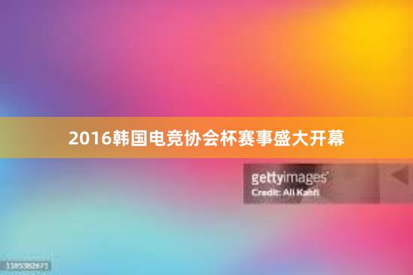 2016韩国电竞协会杯赛事盛大开幕