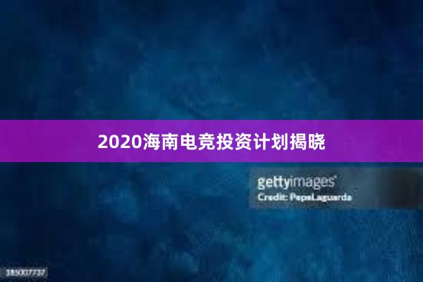 2020海南电竞投资计划揭晓