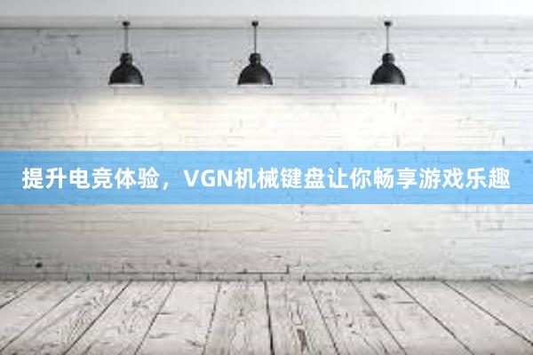 提升电竞体验，VGN机械键盘让你畅享游戏乐趣